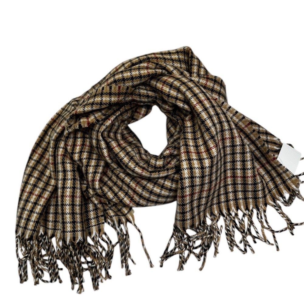 J.CREW Tartan plaid oversize classic scarf/wrap.  Fringed ends.